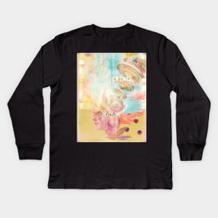 Figment - Manual and digital collage Kids Long Sleeve T-Shirt